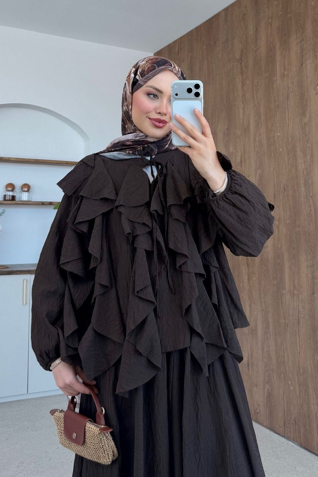 Angelina Fırfırlı Etekli Takım