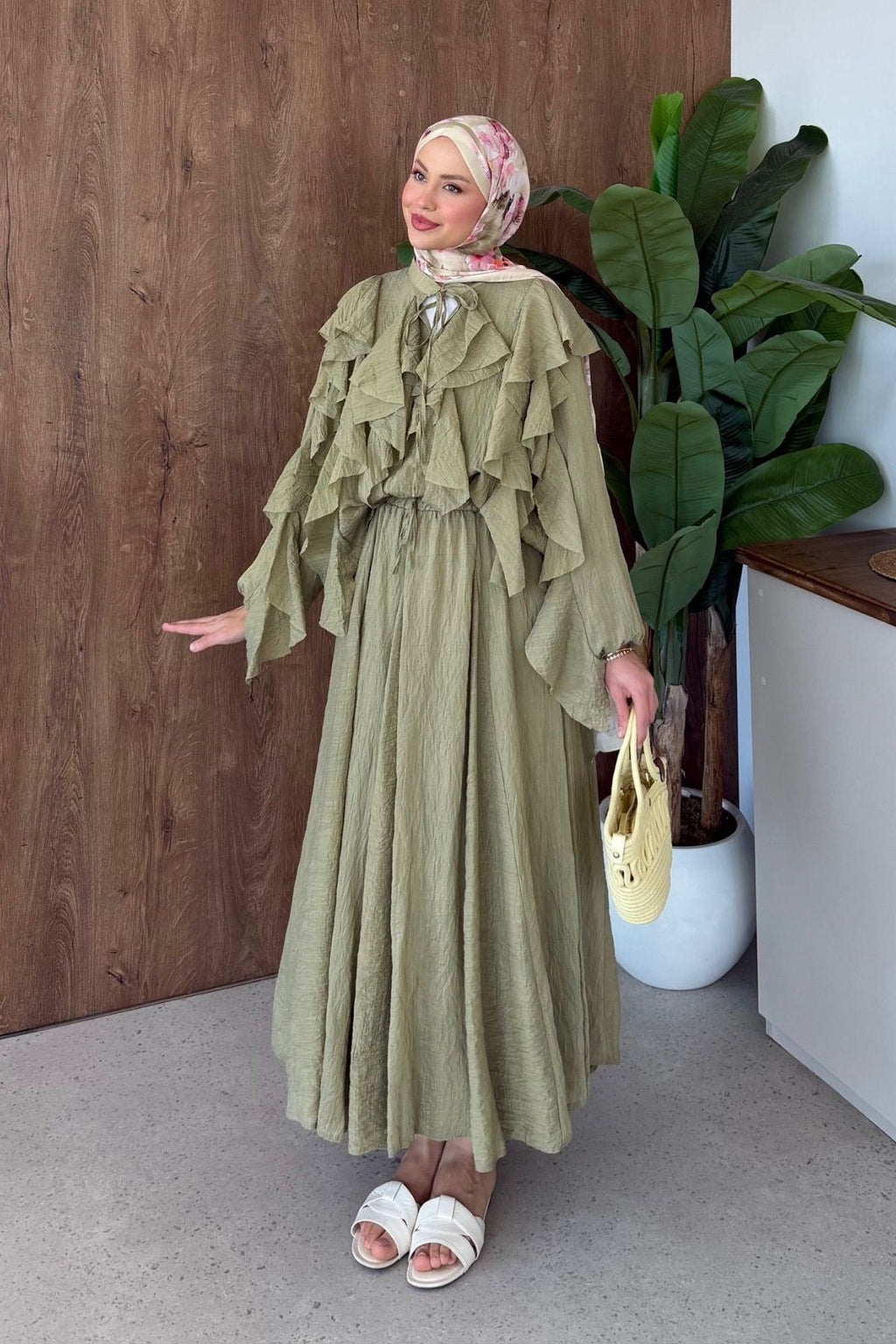 Angelina Fırfırlı Etekli Takım