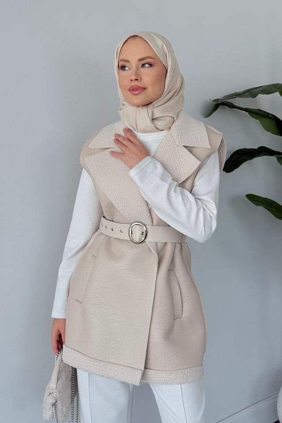 Bsf Deri Nubuk Yelek