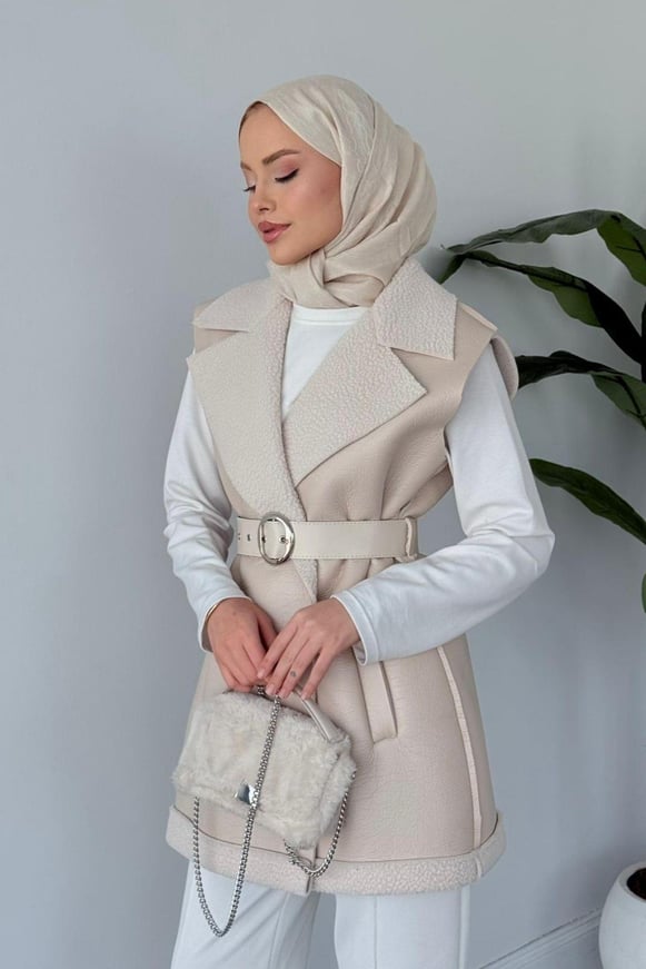 Bsf Deri Nubuk Yelek