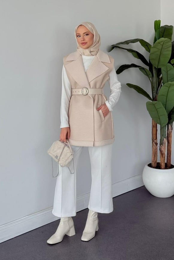 Bsf Deri Nubuk Yelek