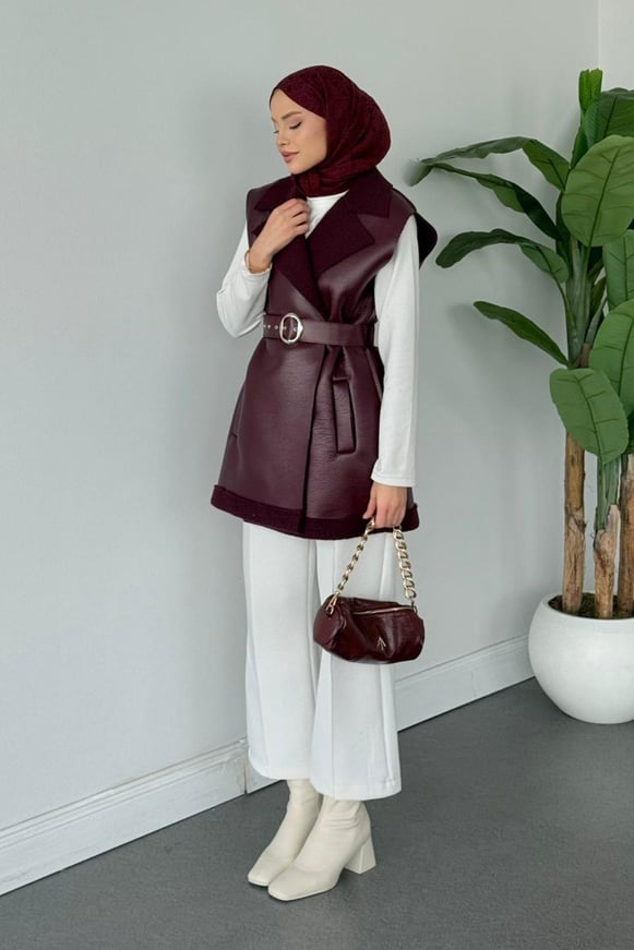 Bsf Deri Nubuk Yelek