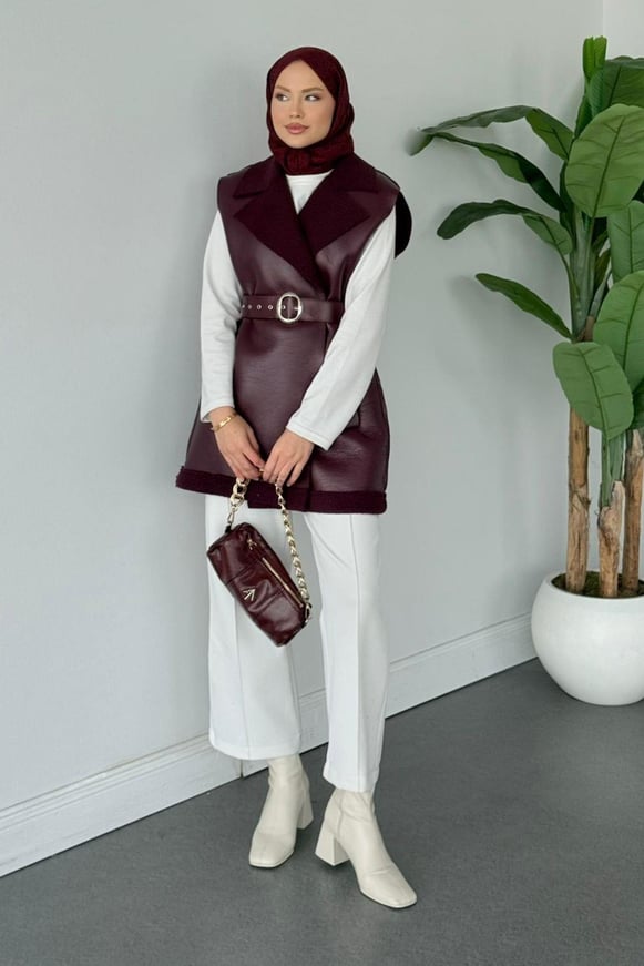 Bsf Deri Nubuk Yelek