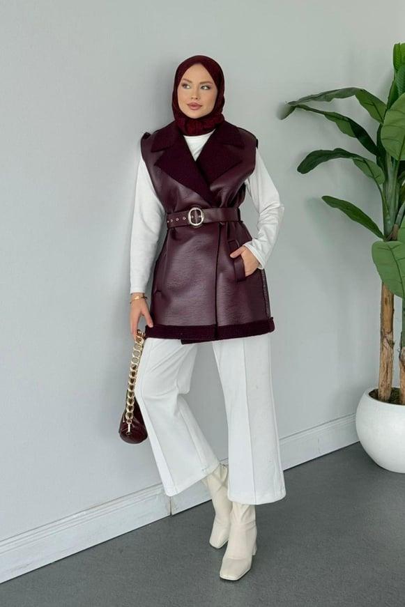 Bsf Deri Nubuk Yelek