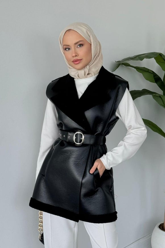 Bsf Deri Nubuk Yelek