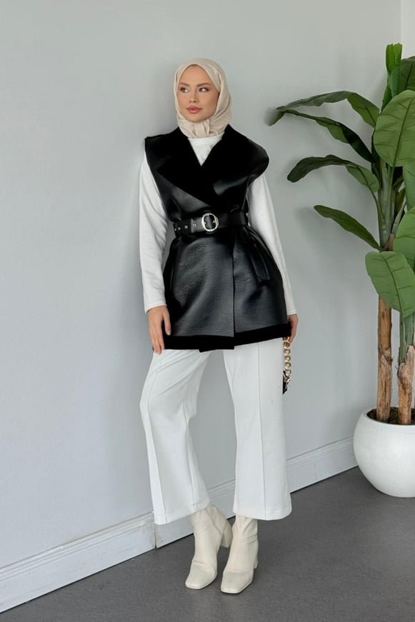 Bsf Deri Nubuk Yelek