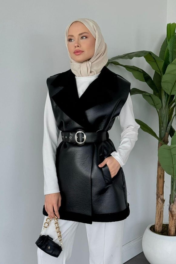 Bsf Deri Nubuk Yelek