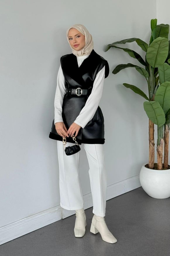 Bsf Deri Nubuk Yelek