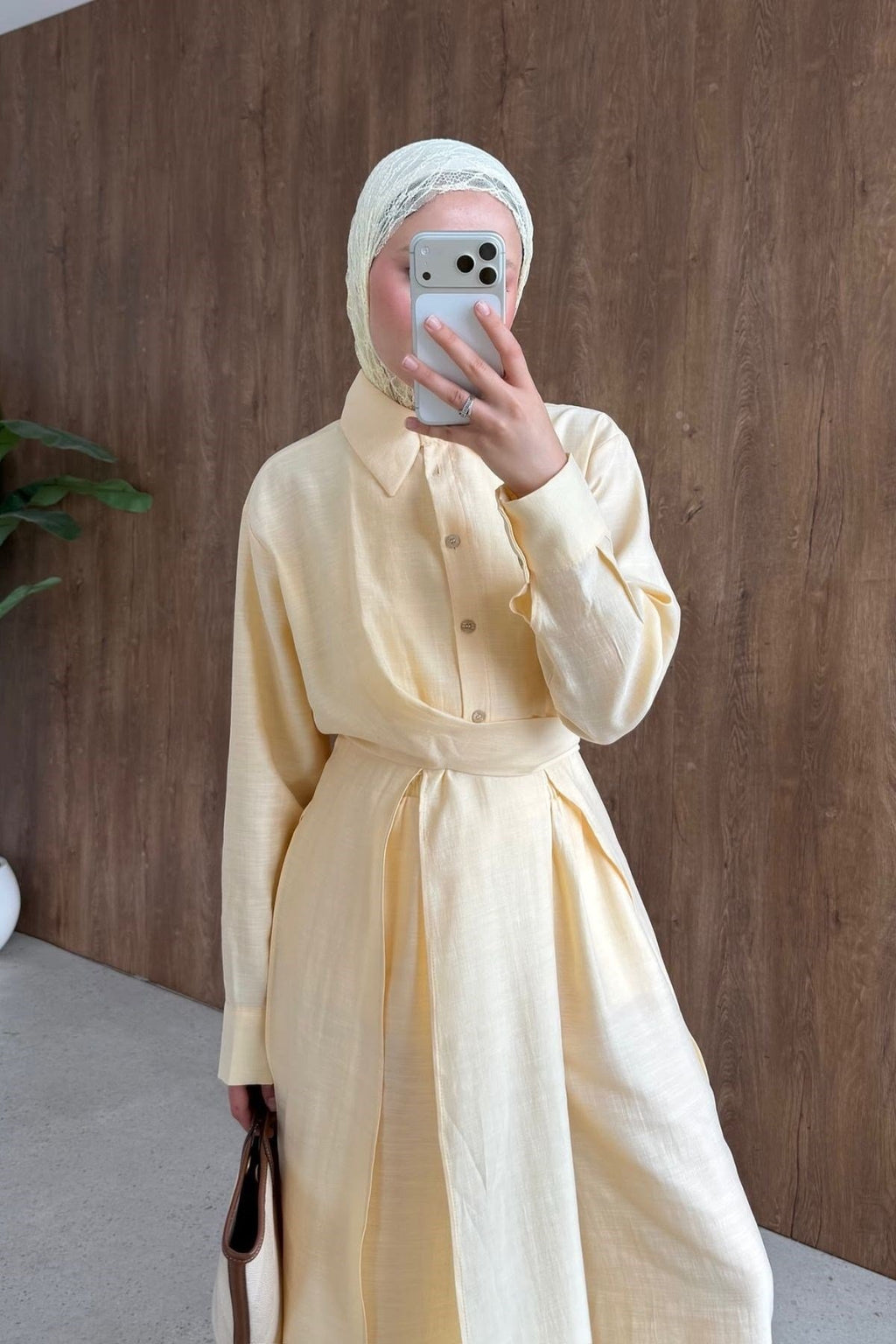 Celine Yırtmaçlı Pantolonlu Takım