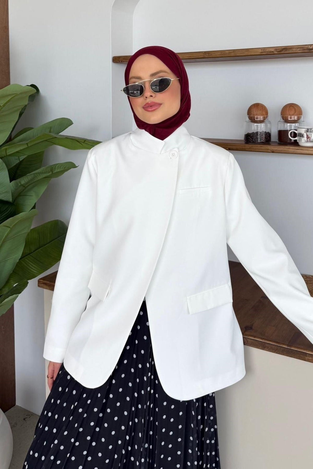 Diva Tek Düğmeli Ceket