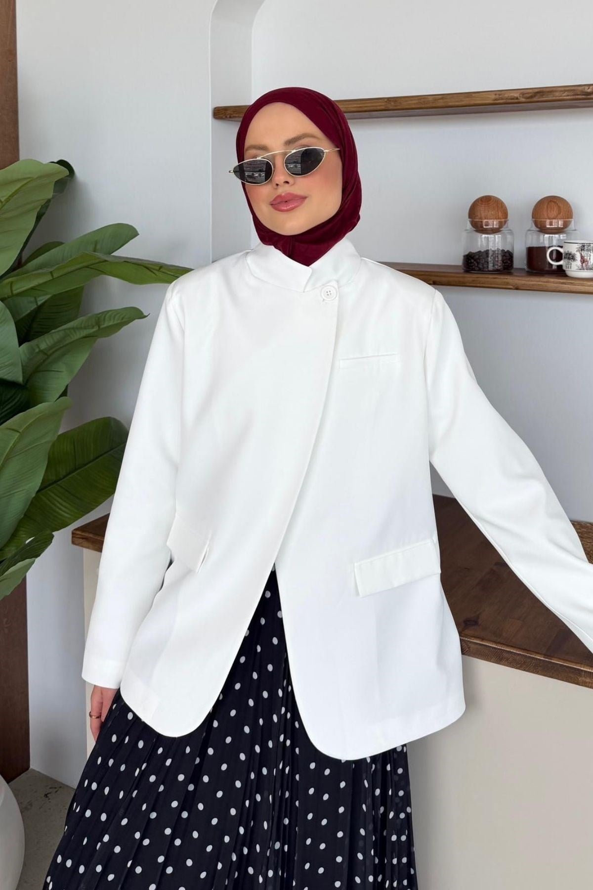 Diva Tek Düğmeli Ceket