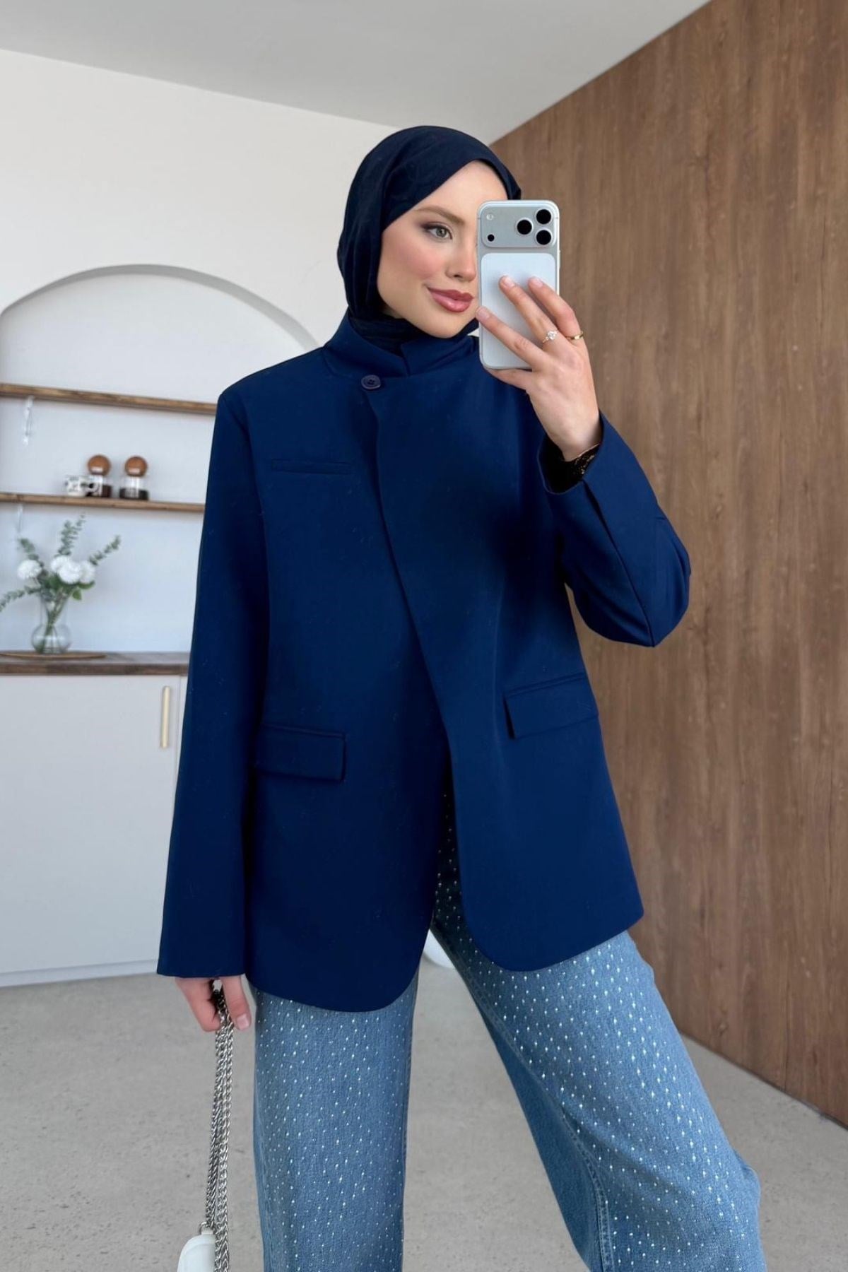 Diva Tek Düğmeli Ceket