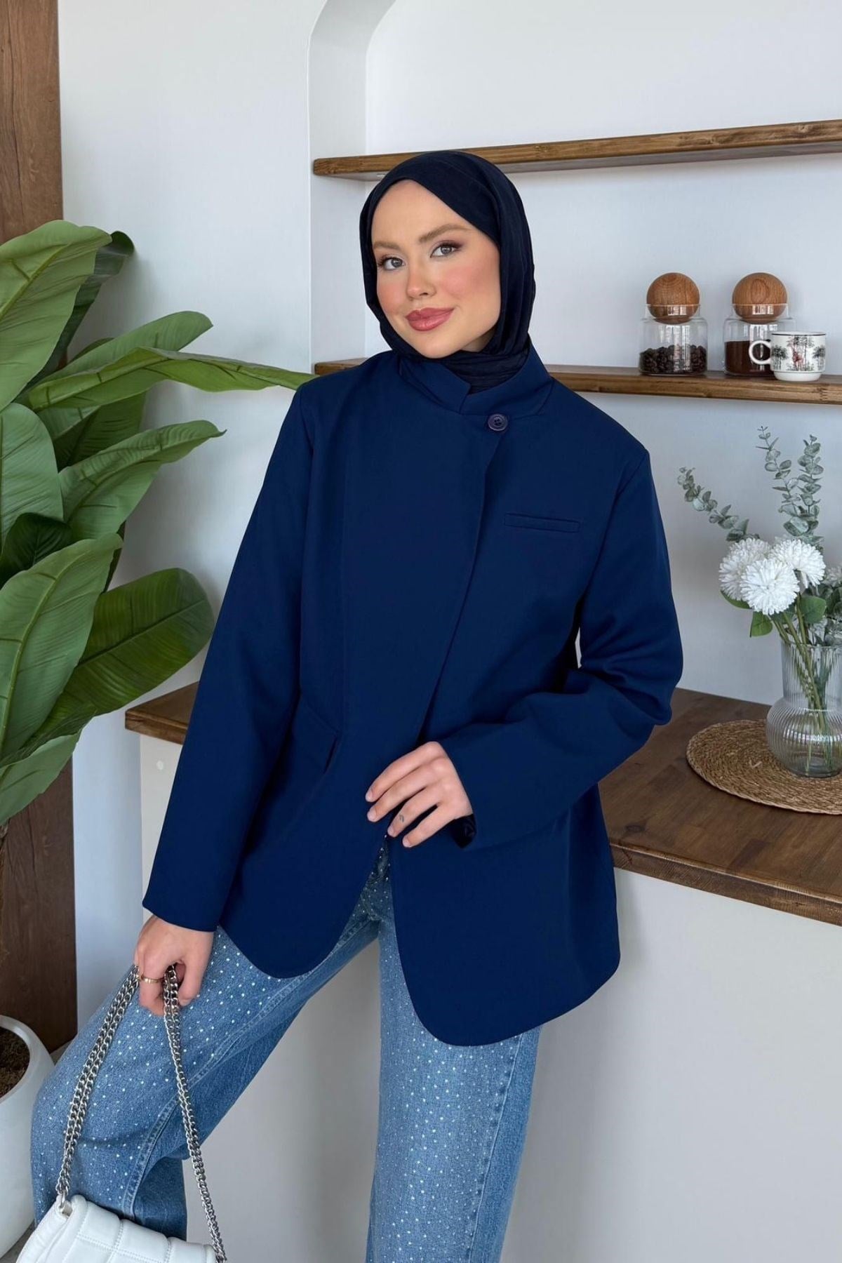Diva Tek Düğmeli Ceket
