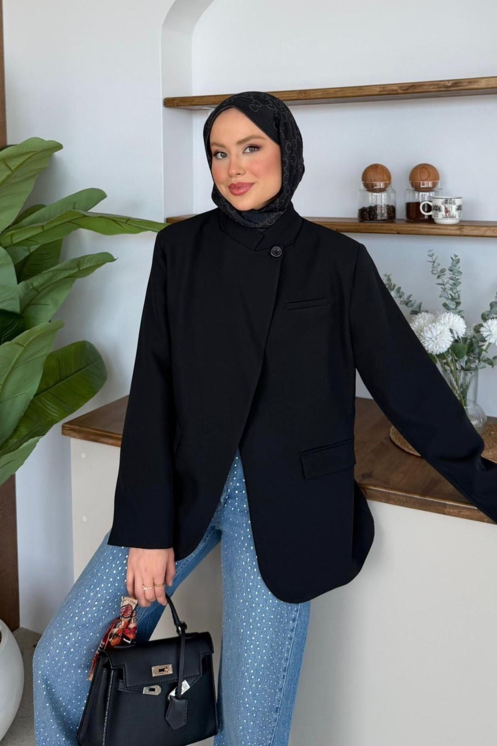 Diva Tek Düğmeli Ceket