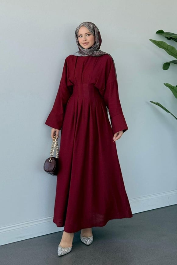 Eyfel Kuşaklı Elbise