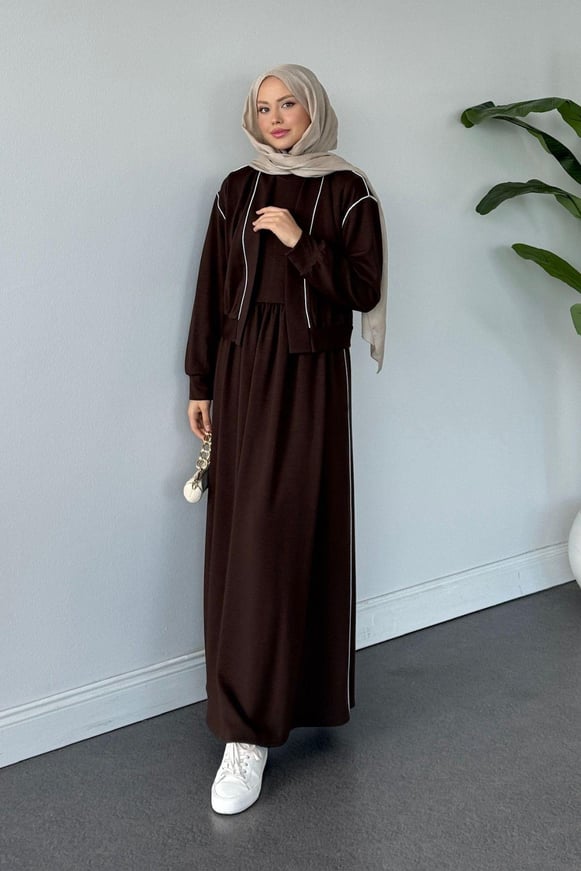 Syon Jileli Pamuklu Elbise