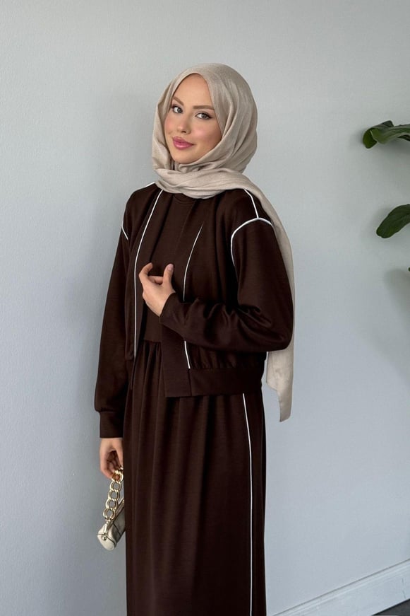 Syon Jileli Pamuklu Elbise