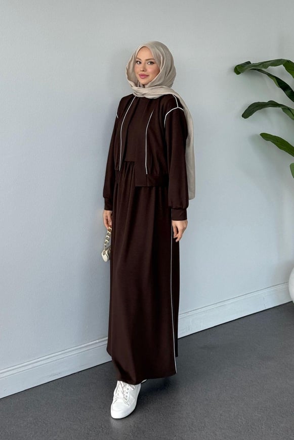 Syon Jileli Pamuklu Elbise