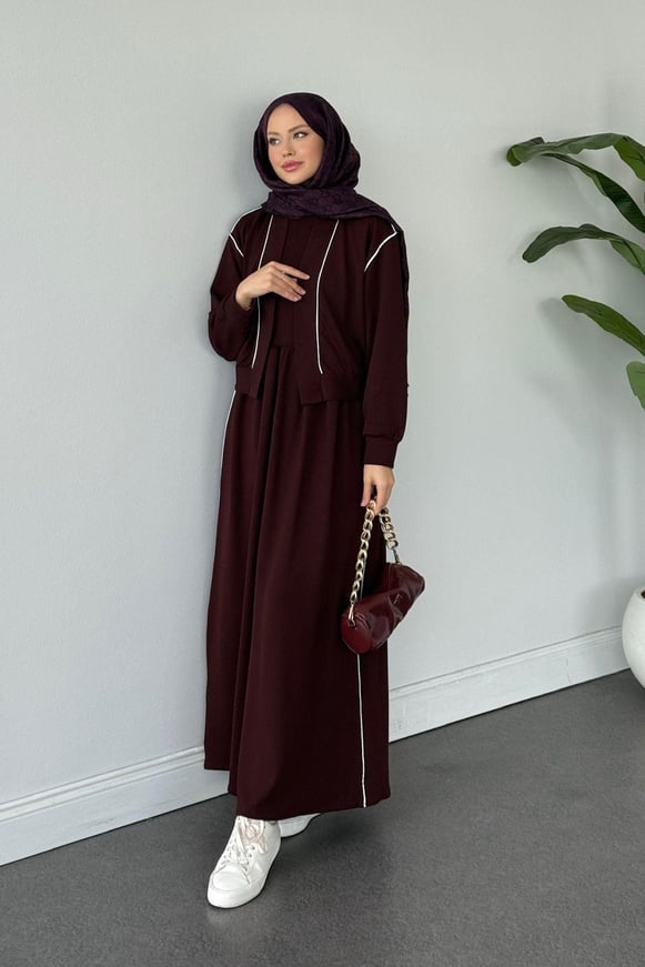 Syon Jileli Pamuklu Elbise