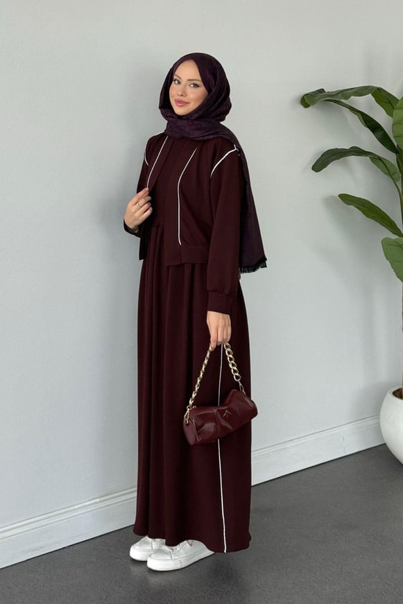 Syon Jileli Pamuklu Elbise