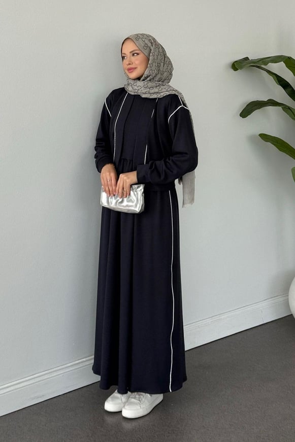 Syon Jileli Pamuklu Elbise