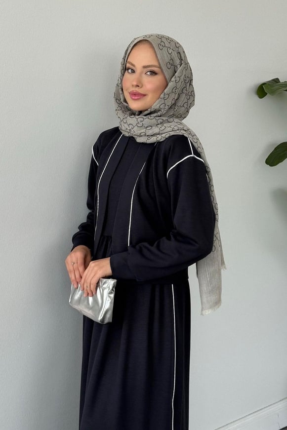 Syon Jileli Pamuklu Elbise