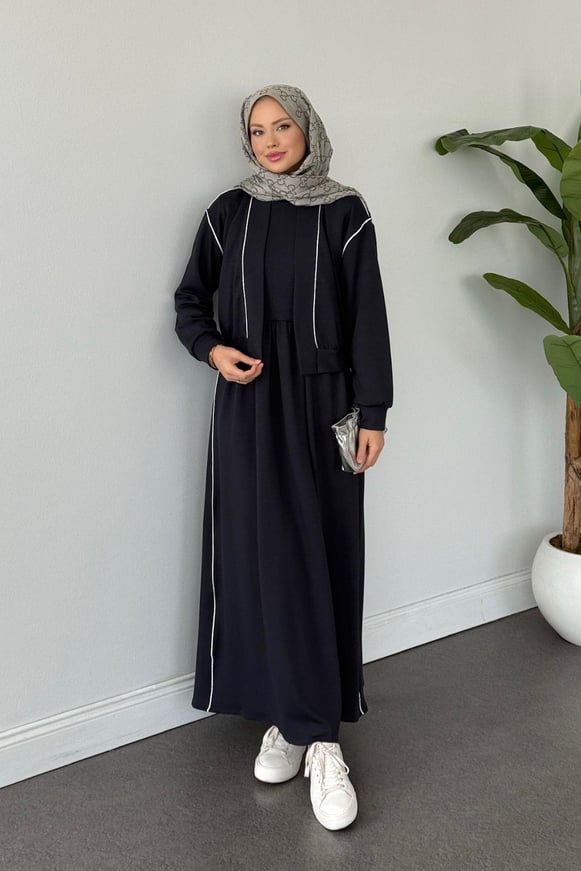 Syon Jileli Pamuklu Elbise