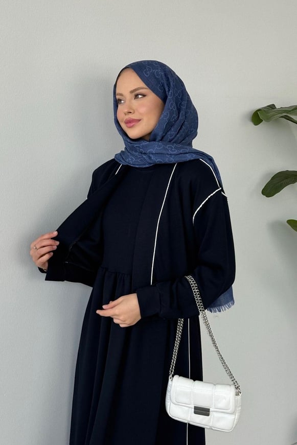 Syon Jileli Pamuklu Elbise