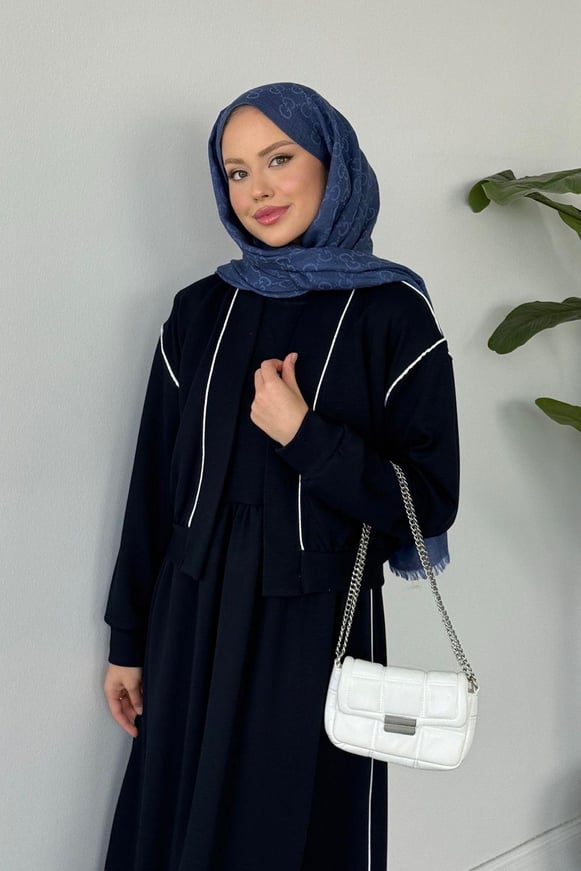 Syon Jileli Pamuklu Elbise