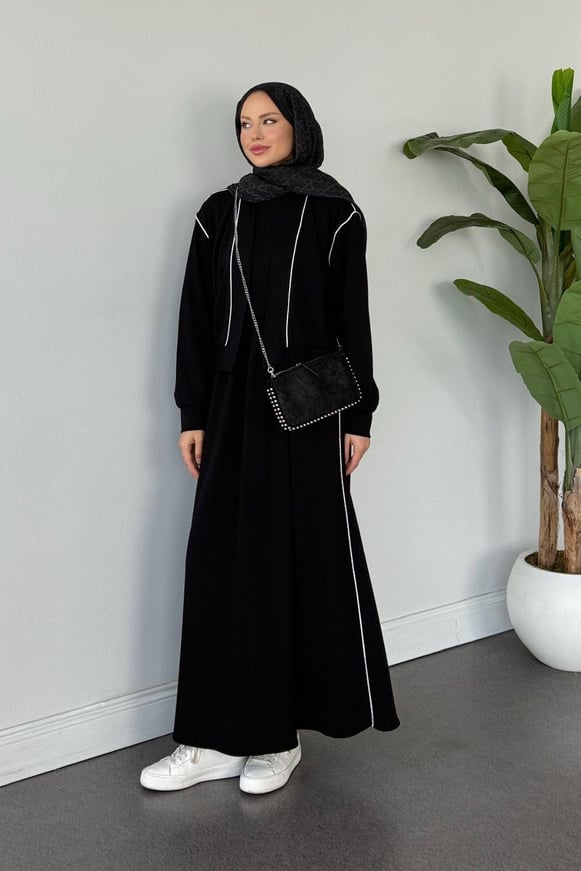 Syon Jileli Pamuklu Elbise