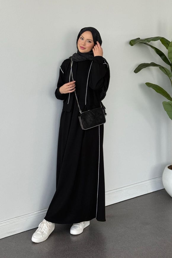 Syon Jileli Pamuklu Elbise