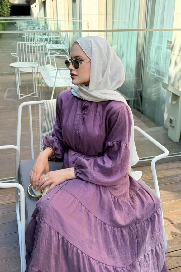 Taba Pamuklu Elbise