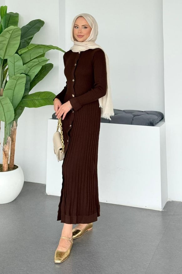 Viyana Fitili Triko Elbise