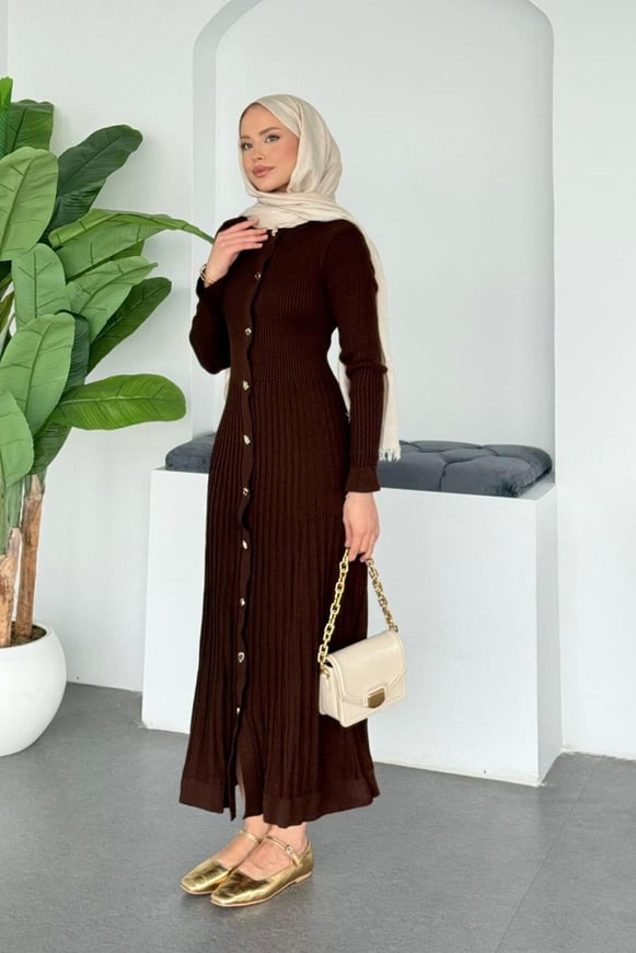 Viyana Fitili Triko Elbise