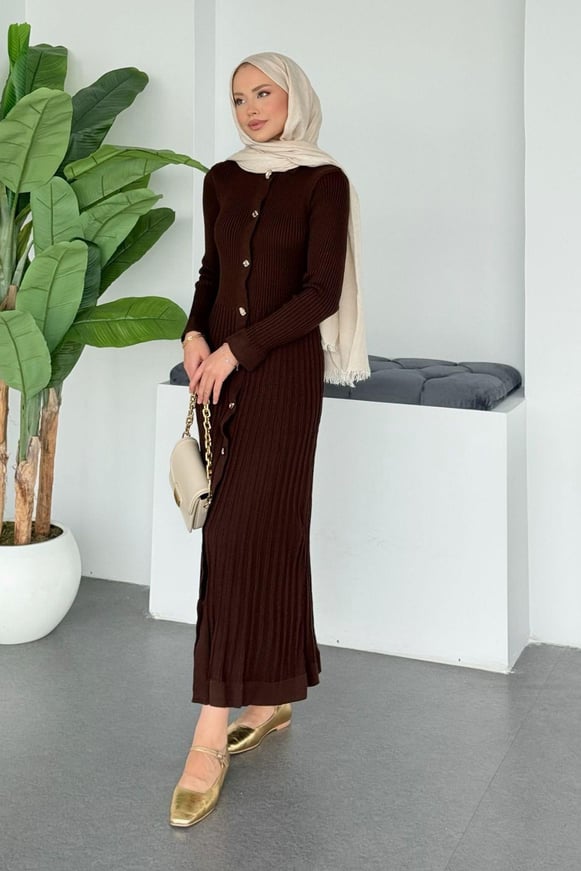 Viyana Fitili Triko Elbise