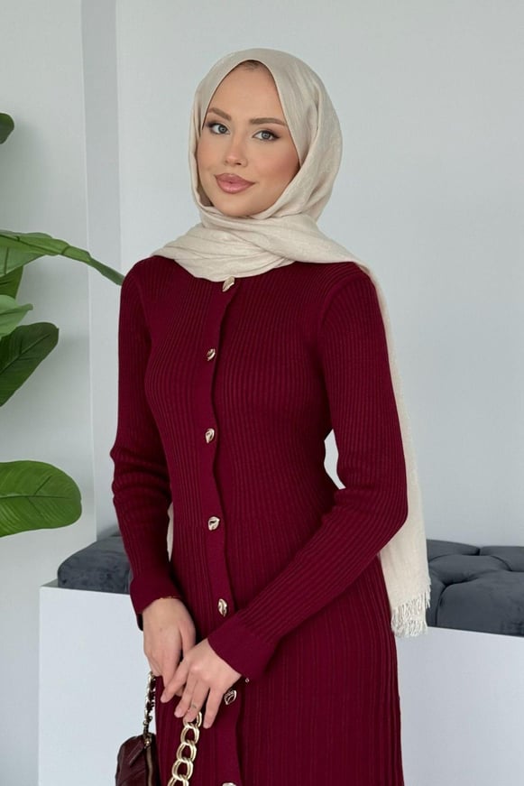 Viyana Fitili Triko Elbise