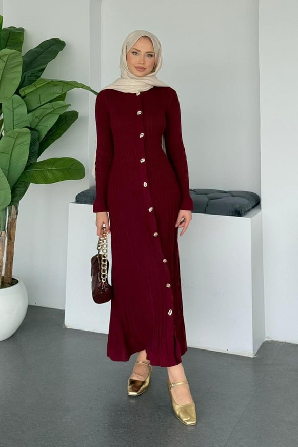 Viyana Fitili Triko Elbise