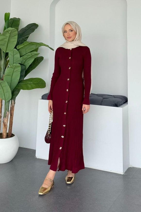 Viyana Fitili Triko Elbise